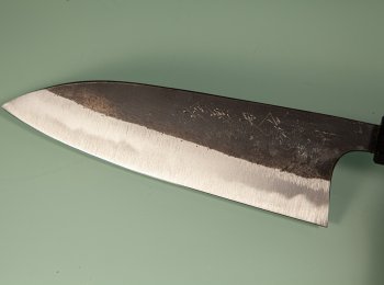 Shu Matsubara Shirogami Kurouchi Wa-Gyuto 180mm Walnuss
