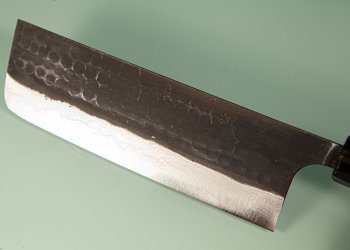 Yamamoto AS Tsuchi Kuro Damascus Wa-Nakiri 165mm