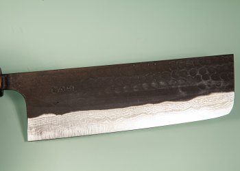 Yamamoto AS Tsuchi Kuro Damascus Wa-Nakiri 165mm