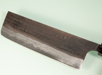Yamamoto AS Tsuchi Kuro Damascus Wa-Nakiri 165mm