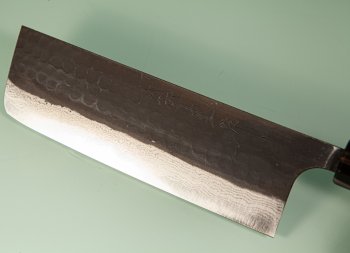Yamamoto AS Tsuchi Kuro Damascus Wa-Nakiri 165mm