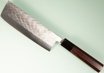 Tadafusa S-42 Wa-Nakiri 165mm Hammered SLD Rosenholz/B�ffelhorn