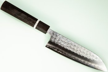 Yoshimi Kato SG2 Minamo Wa-Santoku 170mm Ebony/white