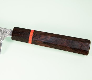 Yoshimi Kato SG2 Minamo Wa-Santoku 170mm Ebony/red