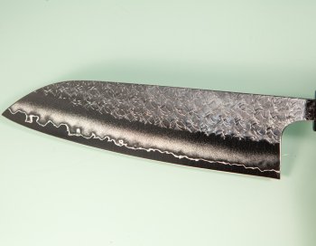 Yoshimi Kato SG2 Minamo Wa-Santoku 170mm Ebony/red