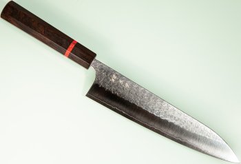 Yoshimi Kato SG2 Minamo Wa-Gyuto 215mm Ebony/red
