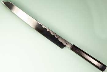 Aoki Seiryu Damascus Kengata Yanagiba 270mm mit Scheide