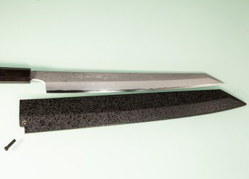 Aoki Seiryu Damascus Kengata Yanagiba 270mm mit Scheide