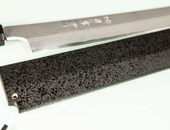 Aoki Seiryu Damascus Kengata Yanagiba 300mm mit Scheide