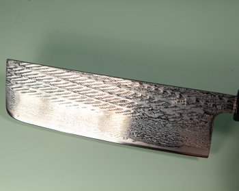 Tsunehisa G3 Nawame Damascus Wa-Nakiri 165mm Ebony/Buffalo