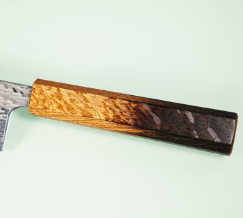 Tsunehisa AUS10 Nawame Damascus Wa-Gyuto 215mm burnt Oak