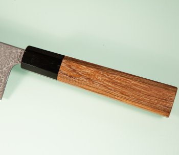Hatsukokoro Hikari SLD Damascus Kurozome Wa-Gyuto 215mm Teak