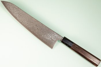 Hatsukokoro Hikari SLD Damascus Kurozome Wa-Gyuto 215mm Wenge