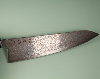 Hatsukokoro Hikari SLD Damascus Kurozome Wa-Gyuto 215mm Wenge