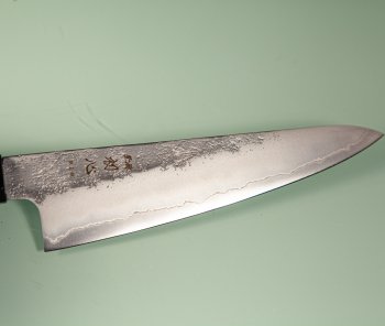 Hatsukokoro Ginrei Silver 3 Nashiji Ko-Wa-Santoku 150mm Teak