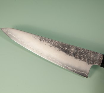 Hatsukokoro Ginrei Silver 3 Nashiji Ko-Wa-Santoku 150mm Teak