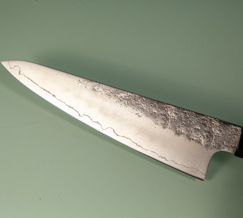 Hatsukokoro Ginrei Silver 3 Nashiji Ko-Wa-Santoku 150mm Teak