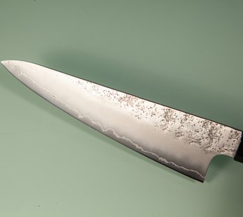 Hatsukokoro Ginrei Silver 3 Nashiji Ko-Wa-Santoku 150mm Teak