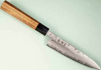 Hatsukokoro Ginrei Silver 3 Nashiji Wa-Petty 130mm Teak