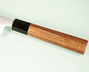 Hatsukokoro Ginrei Silver 3 Nashiji Wa-Petty 130mm Teak