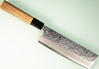 Hatsukokoro Ginrei Silver 3 Nashiji Wa-Nakiri 160mm Teak