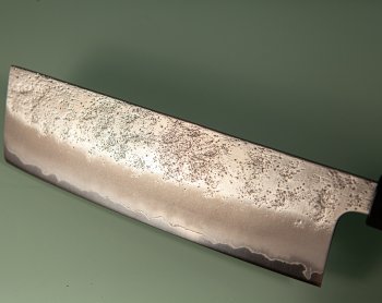 Hatsukokoro Ginrei Silver 3 Nashiji Wa-Nakiri 160mm Teak