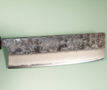 Hatsukokoro Ginrei Silver 3 Nashiji Wa-Nakiri 160mm Teak