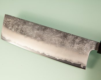 Hatsukokoro Ginrei Silver 3 Nashiji Wa-Nakiri 160mm Teak