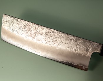 Hatsukokoro Ginrei Silver 3 Nashiji Wa-Nakiri 160mm Teak