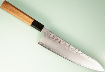 Hatsukokoro Ginrei Silver 3 Nashiji Wa-Gyuto 210mm Teak