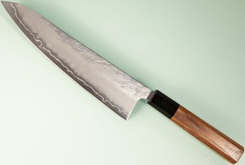 Hatsukokoro Ginrei Silver 3 Nashiji Wa-Gyuto 210mm Teak