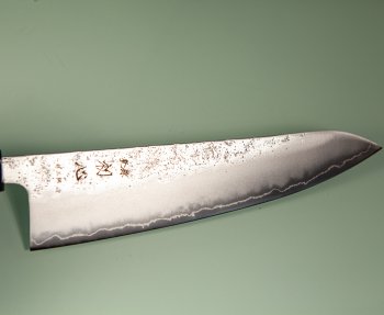 Hatsukokoro Ginrei Silver 3 Nashiji Wa-Gyuto 210mm Teak