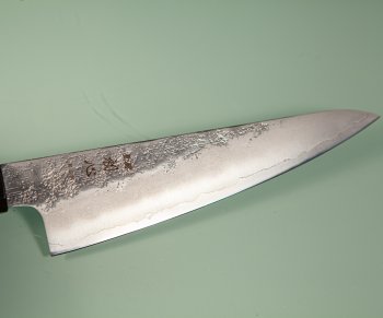 Hatsukokoro Ginrei Silver 3 Nashiji Ko-Wa-Santoku 150mm Ebony