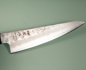 Hatsukokoro Ginrei Silver 3 Nashiji Ko-Wa-Santoku 150mm Ebony