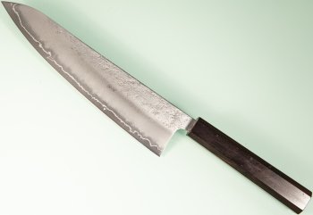 Hatsukokoro Ginrei Silver 3 Nashiji Wa-Gyuto 210mm Ebony
