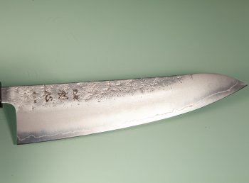 Hatsukokoro Ginrei Silver 3 Nashiji Wa-Gyuto 210mm Ebony