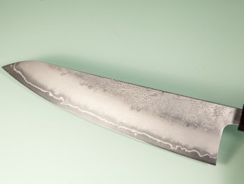 Hatsukokoro Ginrei Silver 3 Nashiji Wa-Gyuto 210mm Ebony