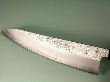 Hatsukokoro Ginrei Silver 3 Nashiji Wa-Gyuto 210mm Ebony