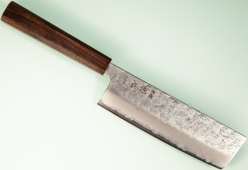 Hatsukokoro Ginrei Silver 3 Nashiji Wa-Nakiri 160mm Ebony