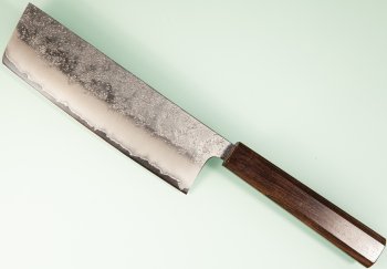 Hatsukokoro Ginrei Silver 3 Nashiji Wa-Nakiri 160mm Ebony