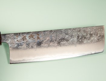 Hatsukokoro Ginrei Silver 3 Nashiji Wa-Nakiri 160mm Ebony