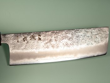 Hatsukokoro Ginrei Silver 3 Nashiji Wa-Nakiri 160mm Ebony