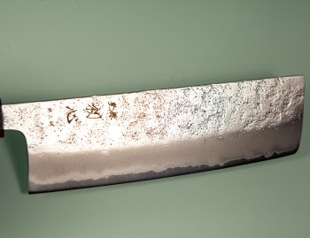 Hatsukokoro Ginrei Silver 3 Nashiji Wa-Nakiri 160mm Ebony