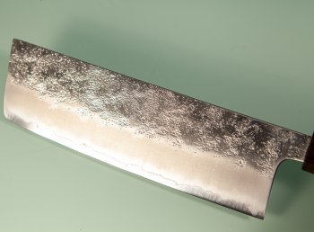 Hatsukokoro Ginrei Silver 3 Nashiji Wa-Nakiri 160mm Ebony