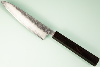 Hatsukokoro Ginrei Silver 3 Nashiji Wa-Petty 130mm Ebony