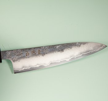 Hatsukokoro Ginrei Silver 3 Nashiji Wa-Petty 130mm Ebony