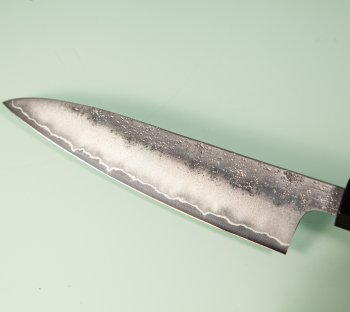 Hatsukokoro Ginrei Silver 3 Nashiji Wa-Petty 130mm Ebony