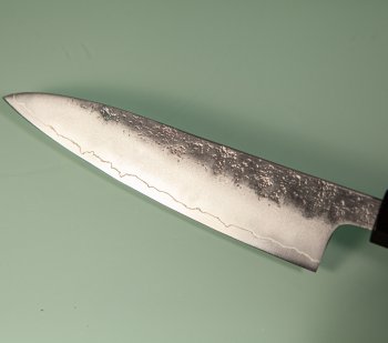 Hatsukokoro Ginrei Silver 3 Nashiji Wa-Petty 130mm Ebony