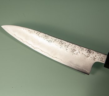 Hatsukokoro Ginrei Silver 3 Nashiji Wa-Petty 130mm Ebony