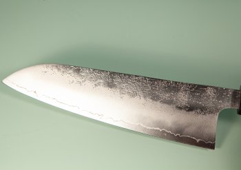 Hatsukokoro Ginrei Silver 3 Nashiji Wa-Santoku 170mm Ebony